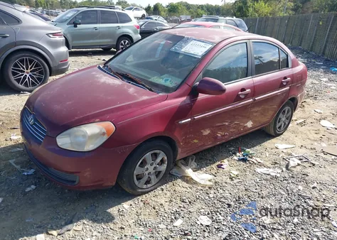 2006 Hyundai Accent Gls z USA, uszkodzony, nr VIN KMHCN46C26U014888
